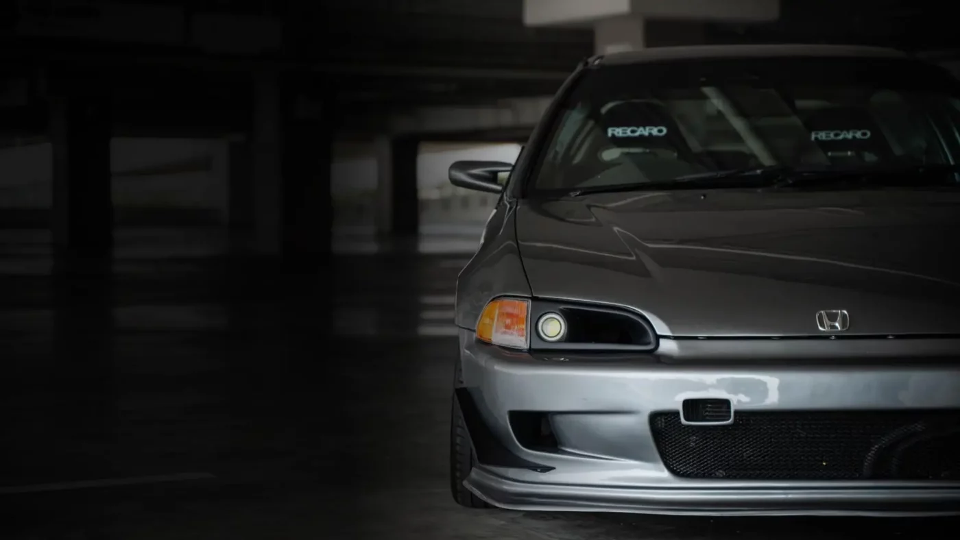 92-95 Civic EG Headlight Air Intake banner kenny sport performance